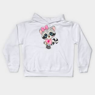 Cute Raccoon Kids Hoodie